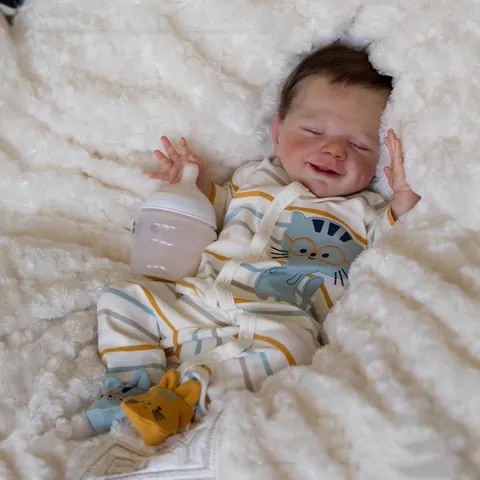 Onbeschilderd Reborn Poppenpakket Realistische Zachte Siliconen Onderdelen Met Stoffen Lichaam DIY Realistische Baby Pop Accessoire Voor Creatie