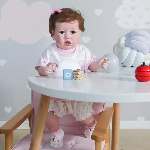 Lifelike Reborn Baby Doll Full Body Silicone Realistic Newborn Girl Doll With Clothes Rooted Hair Washable Toy Kids Gift