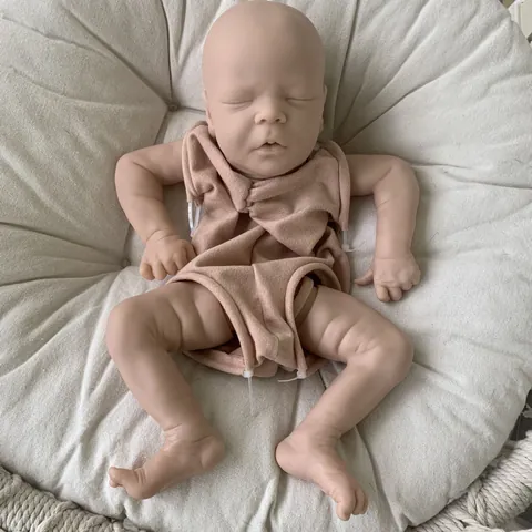 Realistische Reborn Baby Pop Kit Darren Siliconen Vinyl Onafgewerkte DIY Pasgeboren Pop Onderdelen Peuter Speelgoed Cadeau