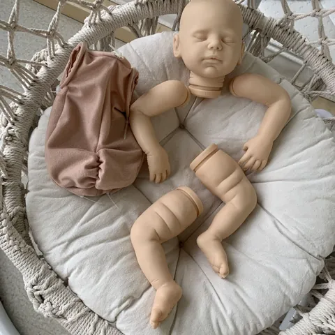 Viviana Reborn Puppen Kit Realistisches Silikon Vinyl Unlackiert DIY Neugeborenes Baby Puppenteile Mit Stoffkörper