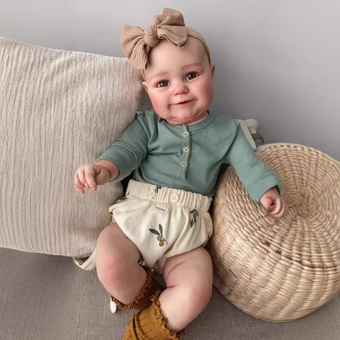 Poupée Reborn Réaliste Maddie Corps en Coton Vinyle Silicone Souple Bébé Nouveau-Né Réaliste Avec Vêtements Accessoires Cadeau Jouet Fait à la Main