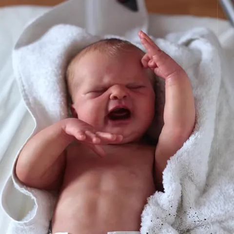 19 Inch Reborn Baby Pop Pakket Maria Realistische Huilende Pasgeboren Ongeschilderde DIY Pop Onderdelen Met Stoffen Lichaam Zacht Vinyl Siliconen Vorm