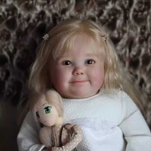 Bambola Reborn Realistica Bambina Con Texture Pelle 3D Capelli Radicati Dipinta Con Finezza Corpo In Silicone E Stoffa Regalo Giocattolo