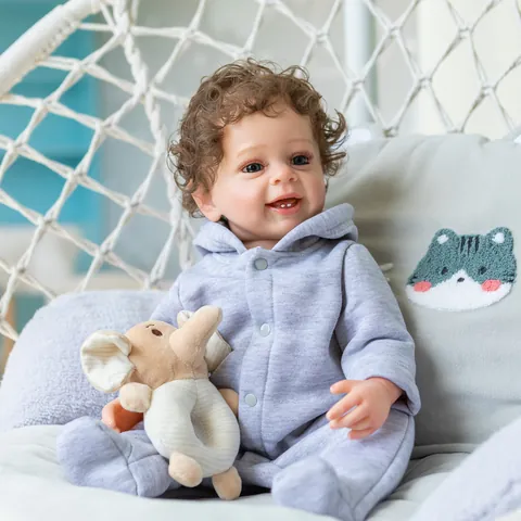 Realistic Reborn Baby Boy Doll With Hand Rooted Hair And 3D Painted Skin Full Silicone Vinyl Body For Kids Collectible Toy