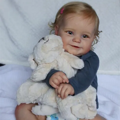 Realistic 60cm Reborn Baby Doll Hand Painted Lifelike Soft Vinyl Cloth Body Simulation Toddler Doll For Kids Birthday Gift