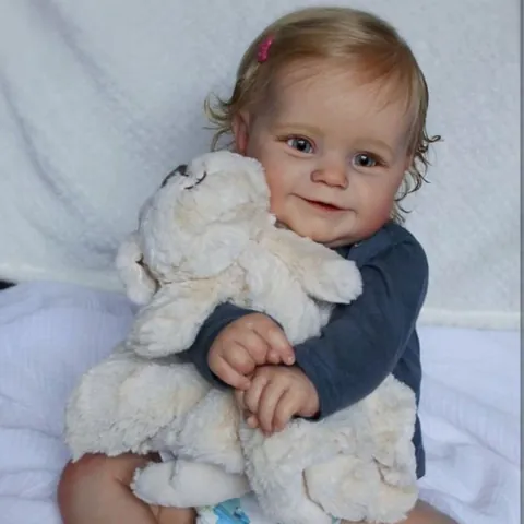 Realistic 60cm Reborn Baby Doll Hand Painted Lifelike Soft Vinyl Cloth Body Simulation Toddler Doll For Kids Birthday Gift