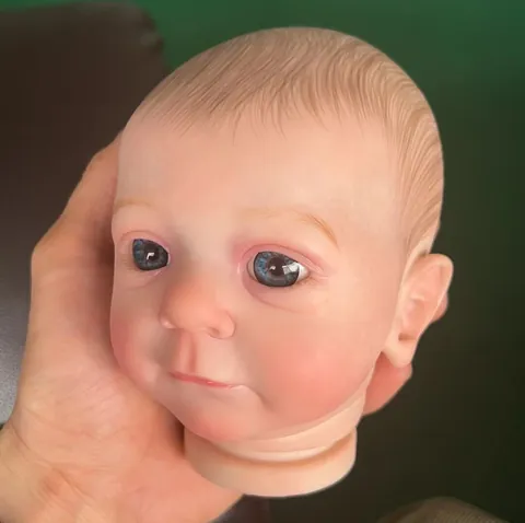 Realistische Handgeschilderde Reborn Pop Kit Onvoltooid Hoofd Ledematen Stof Lichaam DIY Levensechte Baby Pop Onderdelen Felicia