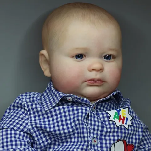 Realistic Reborn Baby Doll Silicone Vinyl Cloth Body Lifelike Hand Painted Newborn Simulation Doll Clothes Model Photography Prop