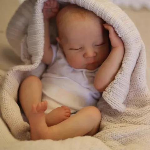 Realistic 19 Inch Reborn Baby Doll Levi 3D Skin Hand Painted Visible Veins Soft Cloth Body Newborn Toy With Accessories