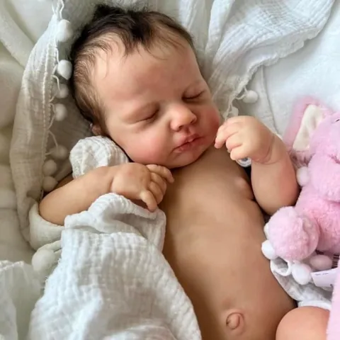 Bambola Reborn Realistica Neonato Simulazione Sonno Vinile Corpo Intero Lavabile Giocattolo Anatomicamente Corretto Per Bambini Collezionisti