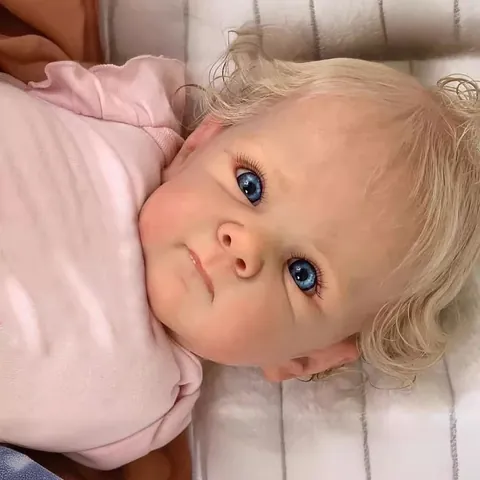Lifelike Reborn Baby Doll Bettie Realistic Newborn Girl Doll With Soft Body Rooted Hair Pink Romper For Children Toy Gift