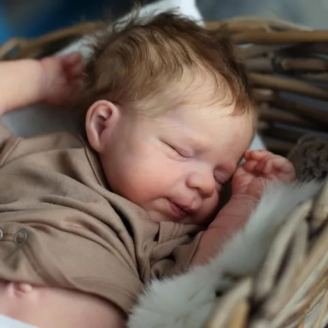Realistic Reborn Baby Doll Silicone Full Body Sleeping Newborn Lifelike Handmade Vinyl Baby Doll Toy For Kids Gift