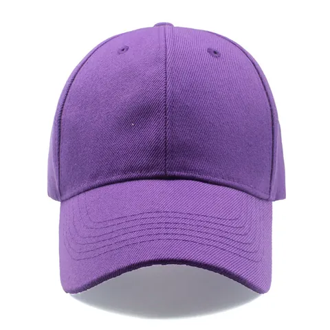 Classico Cappellino da Baseball in 100% Cotone Per Uomo Donna Regolabile Tinta Unita Visiera Curva Cappello da Sole Sport