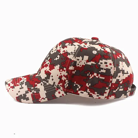 Cappello Baseball Unisex Mimetico Digitale Regolabile Tattico Outdoor Protezione Solare Traspirante Tela Cotone Trucker Cap