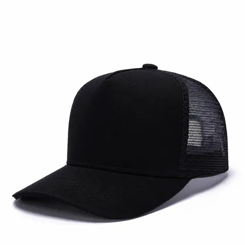 Berretto Trucker in Rete Regolabile per Uomo Donna Cappello da Baseball in Cotone Traspirante Tinta Unita Protezione Solare Estate