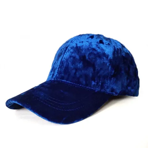 Fashion Gold Velvet Baseball Cap For Women Men Autumn Winter Warm Solid Color Curved Brim Adjustable Snapback Dad Hat