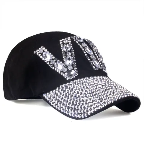 Women Rhinestone VIP Letter Baseball Cap Fashion Sparkly Cotton Denim Sun Hat Party Streetwear Distressed Adjustable Dad Hat