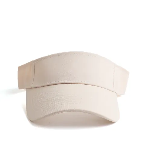 Visière de Soleil d'Été en Coton Femmes Hommes Plein Air Respirant Casquette sans Sommet Mode Sport Ajustable Visière