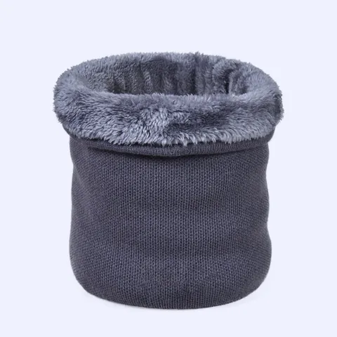 Schlauchschal Herren Damen Winter Strickschal Warm Mit Fleecefutter Nackenwärmer Einfarbig Winddicht Weich Dick Zubehör