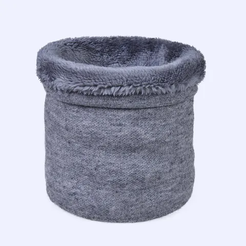 Schlauchschal Herren Damen Winter Strickschal Warm Mit Fleecefutter Nackenwärmer Einfarbig Winddicht Weich Dick Zubehör