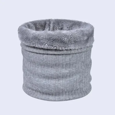 Scaldacollo Unisex Invernale In Maglia A Coste Con Fodera In Peluche Caldo Antivento Per Uomo Donna Sport All'Aperto Sci Ciclismo