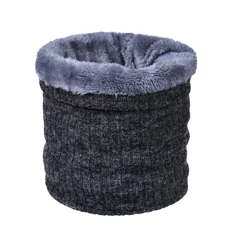 Χειμερινό Περιλαίμιο Με Επένδυση Fleece Ζεστό Πλεκτό Κασκόλ Με Ρίγες Για Άνδρες Γυναίκες Ποδηλασία Διπλή Στρώση Θερμικό