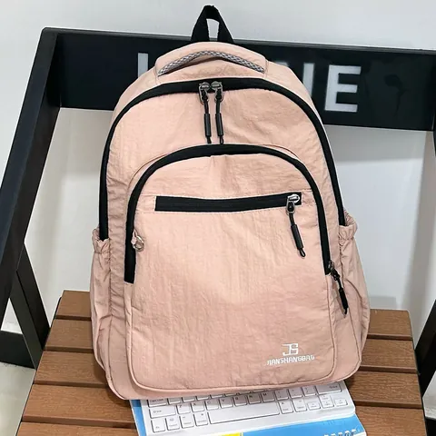Grote Capaciteit Vrouwen Casual Canvas Rugzak Koreaanse Stijl Student Schooltas Lichtgewicht Multi Pocket Reizen Daypack Meisjes
