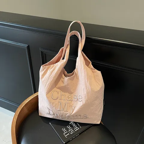 Γυναικείο Casual Τσάντα Tote από Καμβά Μεγάλη Χωρητικότητα Τσάντα Ώμου Με Κέντημα Μόδα Τσάντα Χειρός Καθημερινό Πολυχρηστικό Στυλ