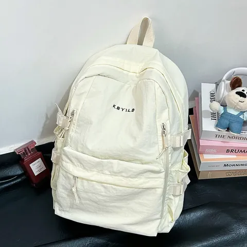 Grote Capaciteit Student Schooltas Mode Nylon Reizen Rugzak Voor Vrouwen Meisjes Lichtgewicht Campus Laptop Boekentas Met Zakken