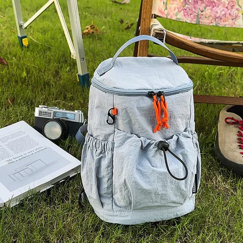 Nylon Mode Rucksack Schultasche Für High School College Studenten Lässig Leicht Kurzreise Reise Tagesrucksack Mit Kontrastreißverschluss