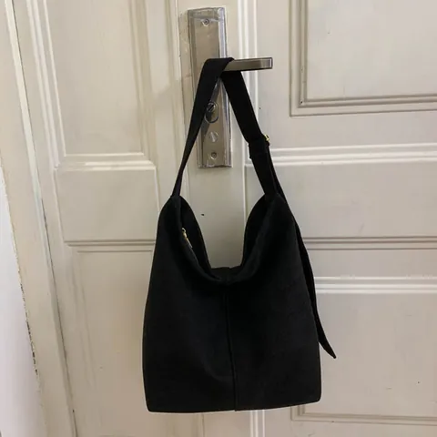 Bolso Hobo de Mujer de Gran Capacidad Gamuza Sintética Bolso de Hombro Retro Minimalista Estampado Leopardo Color Sólido
