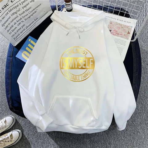Damen Casual Loose Oversize Fleece Kapuzenpullover Buchstaben Druck Pullover Top Mit Kängurutasche Tunnelzug Hoodie