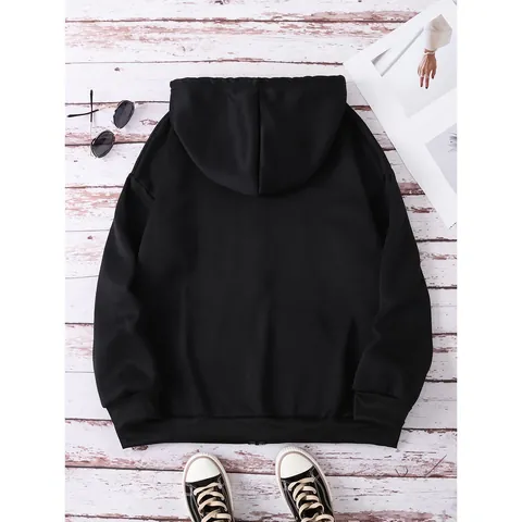 Sweat à Capuche Grande Taille Femme Oversize Zippé Doublé Polaire Manches Longues Couleur Unie Sweat-Shirt Casual Hiver Top