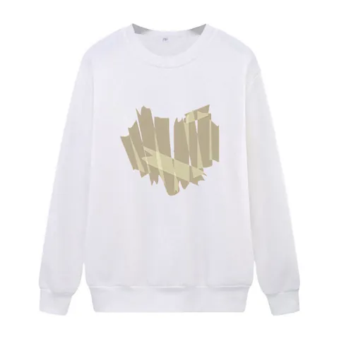 Sweat-shirt Décontracté à Col Rond pour Femmes Manches Longues Coupe Ample Pull en Polyester Avec Imprimé Cœur Ruban