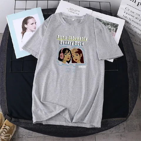 T-Shirt da Donna Casual con Stampa Anime Girl Pop Art Girocollo Manica Corta in Poliestere Traspirante Moda Estiva