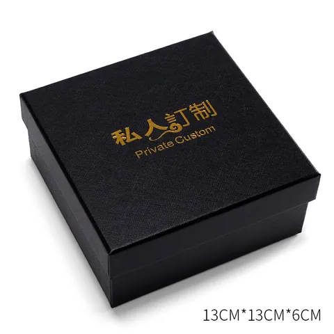 Elegante Zwarte Vierkante Kartonnen Geschenkdoos Met Gele Satijnen Voering Voor Sieraden Riem Premium Verpakking