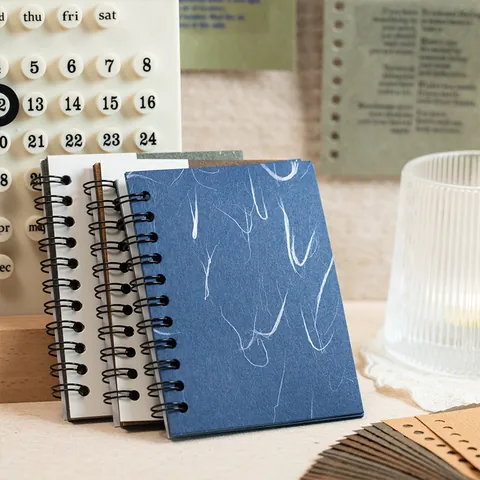 Vintage Specialty Paper Spiral Notebook Mini Pocket Memo Pad Scrapbooking Deco DIY Material Paper For Office School Supplies