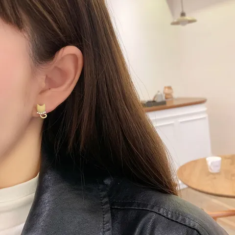 Cute Cartoon Animal Stud Earrings Set 925 Sterling Silver Earring Post Alloy Brown Bear Cat Flower Heart Bow Jewelry For Women Teens Gift