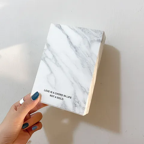 Caja de Joyería con Textura de Mármol Estilo Cajón Estuche de Embalaje de Regalo Para Pendientes Organizador de Joyas Pequeñas Para Mujer