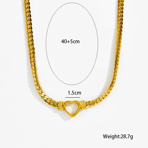 Edelstahl Hohlherz Anhänger Halskette Armband Vergoldet Panzerkette Schmuck Für Damen Valentinstag Geschenk