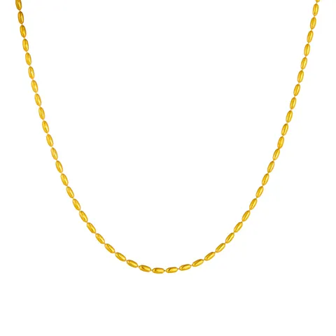 Stainless Steel Chain Necklace For Women Men DIY Jewelry Making Cable Box Snake Lip Rice Bead Floral Chain Gold Silver Rose Gold Plated Minimalist Neckline Accessory