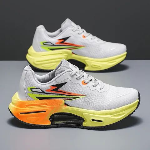 Men Women Running Shoes Breathable Mesh Lightweight Cushioning Athletic Sneakers Fashion Trendy Jogging Walking Shoes Platform Sport Footwear