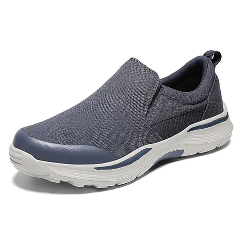 Ανδρικά Casual Παπούτσια από Καμβά Slip-on Αναπνεύσιμα Χοντρή Σόλα Πλατφόρμα Loafers Ελαφριά Παπούτσια Πεζοπορίας για Άνδρες Καθημερινά