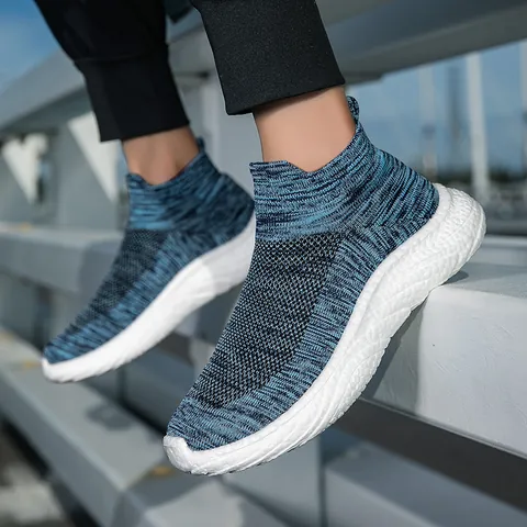 Unisex Αναπνεύσιμα Αθλητικά Παπούτσια Κάλτσα Slip-on Παπούτσια Πεζοπορίας Ελαφριά με Πλέγμα Ύφασμα Ομπρέλας Casual Μοντέρνα Αθλητικά για Άνδρες Γυναίκες