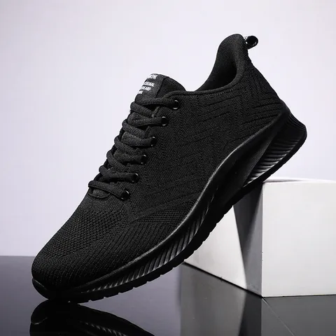 Men Breathable Mesh Running Shoes Lightweight Athletic Sneakers Fashion Casual Walking Shoes Large Size Sport Footwear