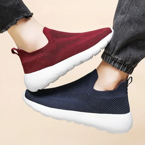 3D Fly-Knit Freizeit-Sportschuhe Für Herren Damen Atmungsaktiv Leicht Slipper Laufschuhe Unisex Outdoor Wanderschuhe