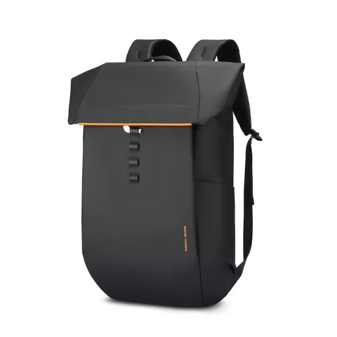 Mochila para Portátil de Negocios para Hombre Impermeable Tela Oxford Expandible Bolsa de Viaje Gran Capacidad Trabajo Escuela Negro