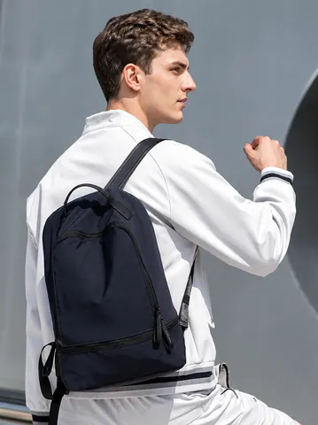 Unisex Lightweight Oxford Cloth Backpack Waterproof Casual Travel Rucksack With Laptop Compartment Urban Minimalist School Bag