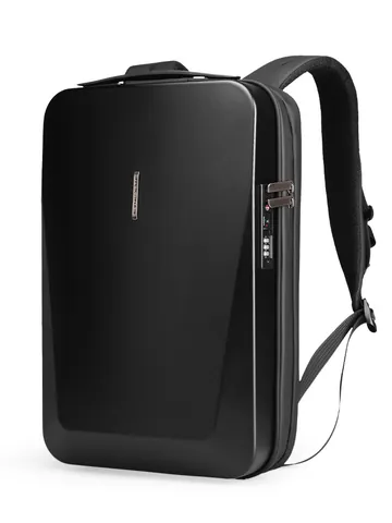 Mochila para Portátil de Carcasa Rígida para Hombre Impermeable Antirrobo Bolso de Viaje de Negocios Con Puerto USB y TSA
