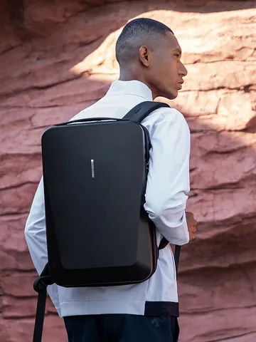 Hardshell Laptop Rugzak Voor Heren Waterdicht Anti-Diefstal Zakelijke Reistas Met USB-Oplaadpoort En TSA-Slot Modern Bag